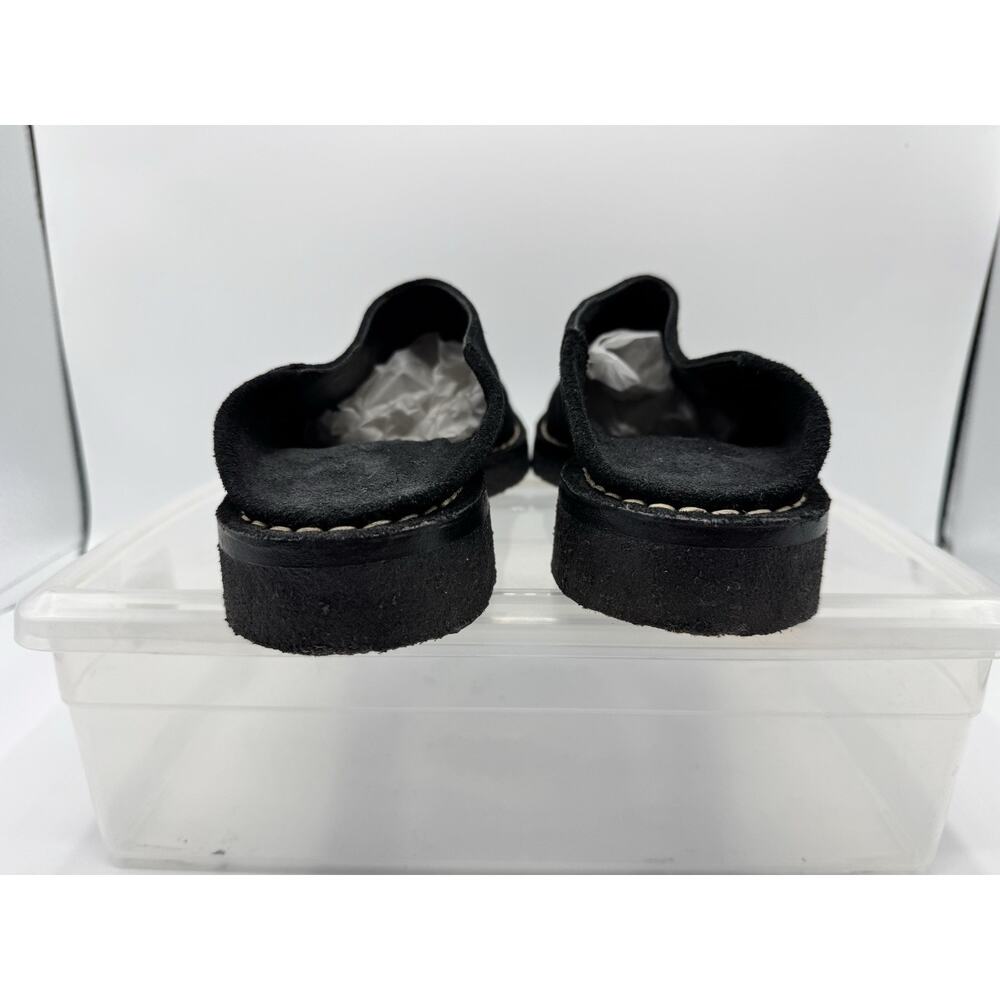 Ann Demeulemeester Vintage 90’s Black Suede Mules. Gum Sole - Picture 10 of 12